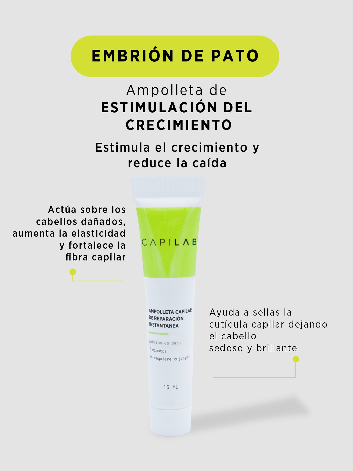 Ampolleta de Reparación Instantánea de Embrión de Pato