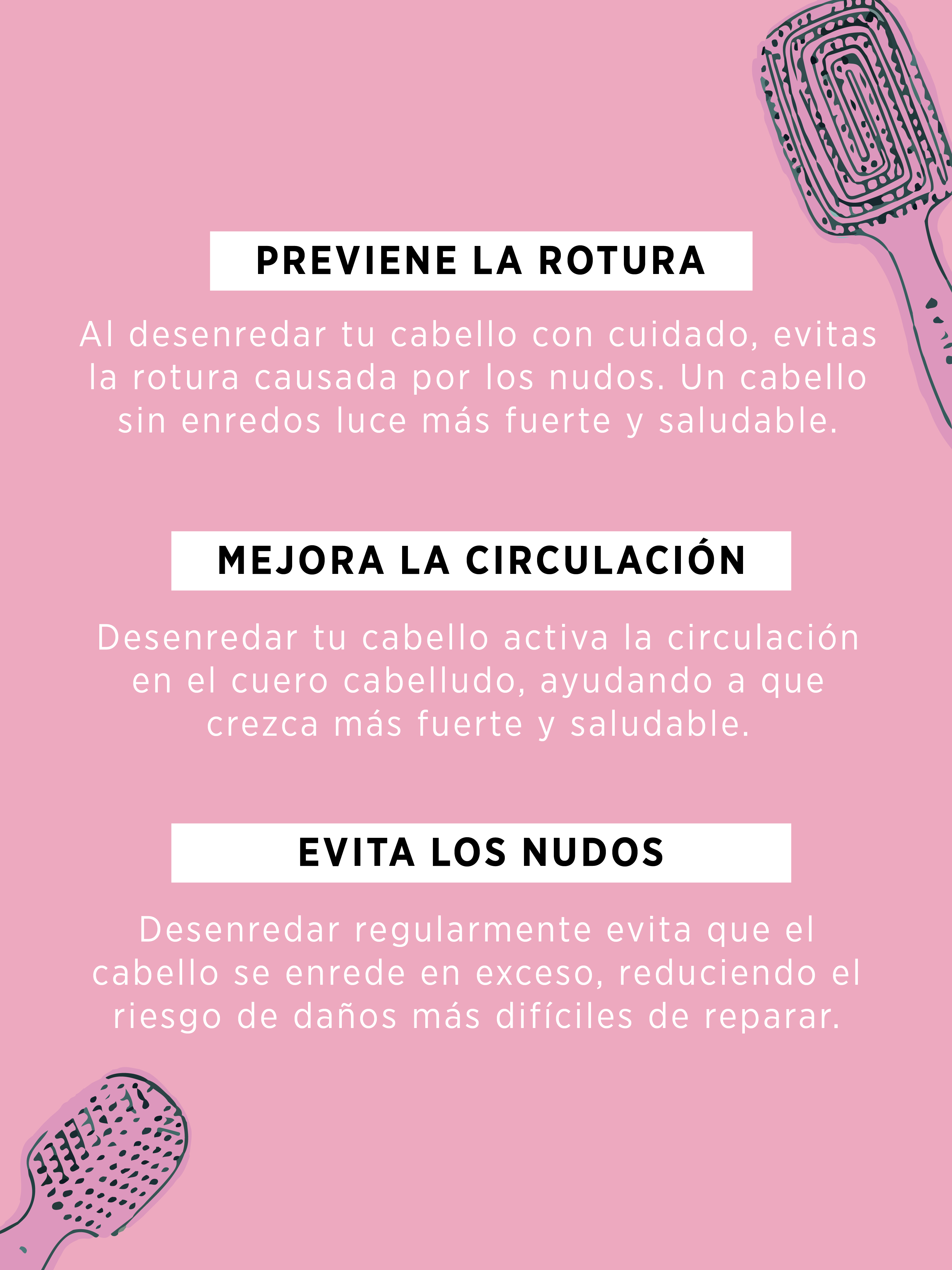 Cepillo Anti-Frizz  Rosado